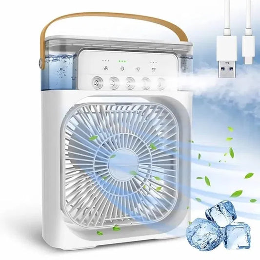 Portable Air Conditioner Fan 7 Color Changing Light